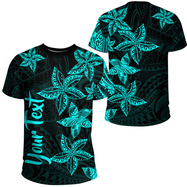 RugbyLife Clothing - (Custom) Polynesian Tattoo Style - Cyan Version T-Shirt A7 | RugbyLife