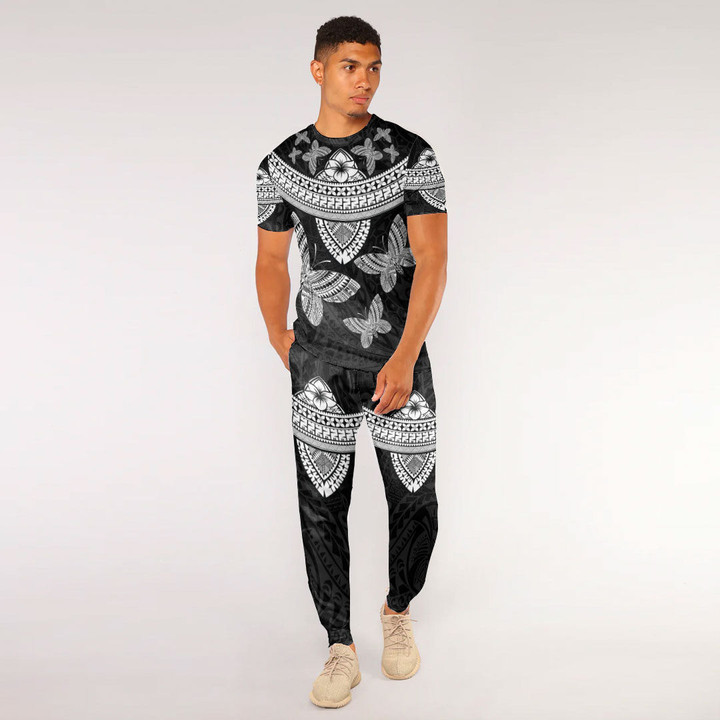 RugbyLife Clothing - Polynesian Tattoo Style Butterfly T-Shirt and Jogger Pants A7 | RugbyLife