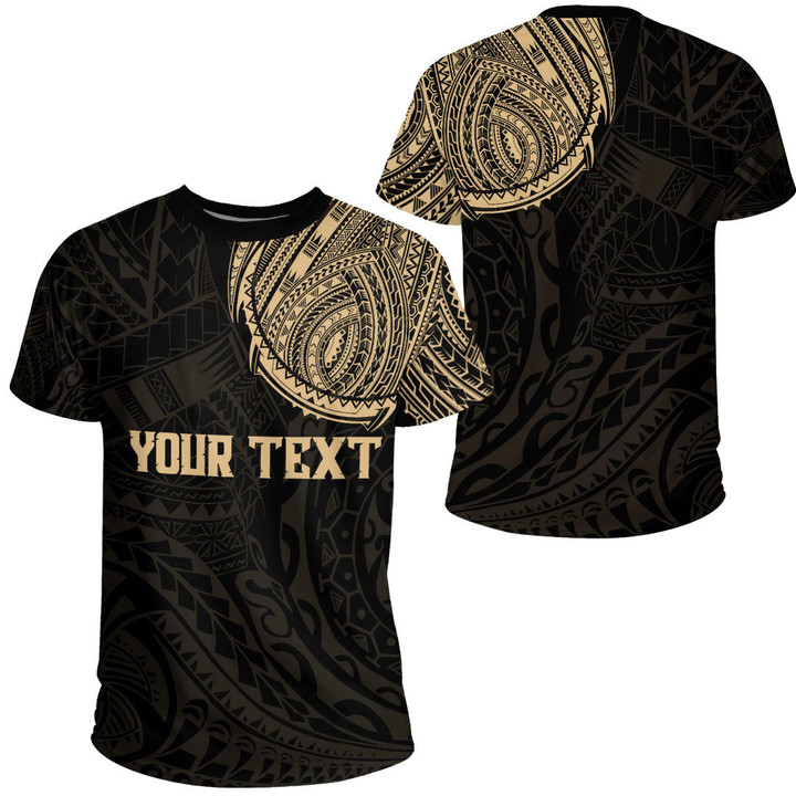 RugbyLife Clothing - (Custom) Polynesian Tattoo Style - Gold Version T-Shirt A7 | RugbyLife