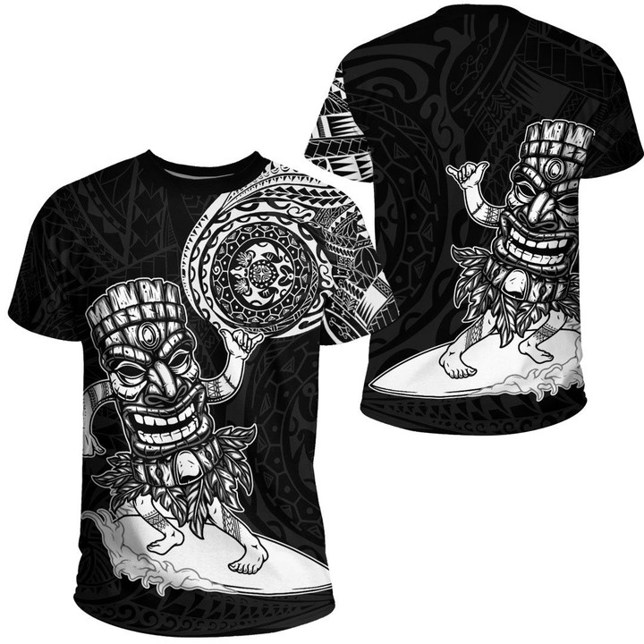 RugbyLife Clothing - Polynesian Tattoo Style Tiki Surfing T-Shirt A7 | RugbyLife