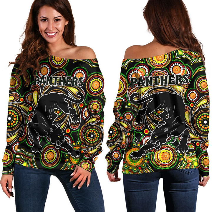 Penrith Panthers Indigenous New - Rugby Team Off Shoulder Sweaters | Lovenewzealand.co