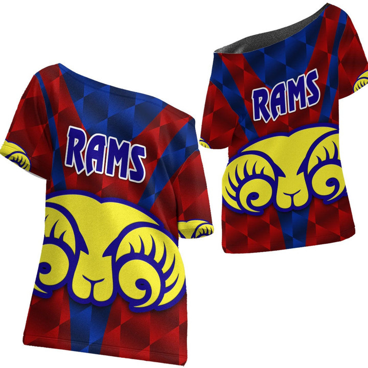 Adelaide Rams - Rugby Team Off Shoulder T-Shirt | Lovenewzealand.co