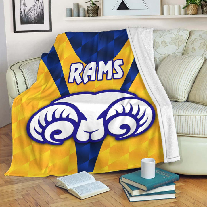 Love New Zealand Blanket - Adelaide Rams (Yellow) - Rugby Team Premium Blanket | lovenewzealand.co
