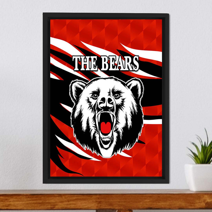 (Custom) North Sydney Bears Indigenous Limited - Rugby Team Framed Wrapped Canvas | lovenewzealand.co
