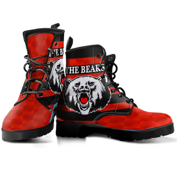 North Sydney Bears Special Style - Rugby Team Leather Boots | Lovenewzealand.co
