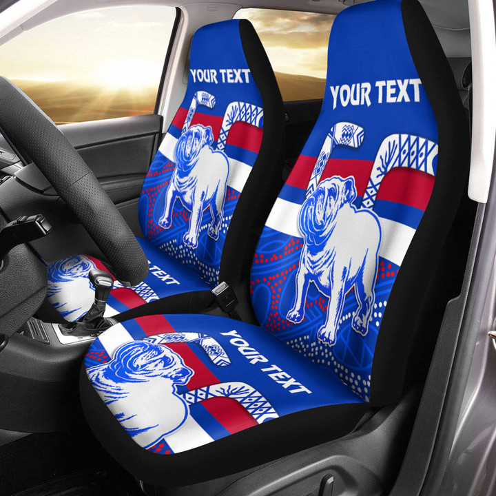 (Custom) Canterbury-Bankstown Bulldogs Special Indigenous - Rugby Team Car Seat Cover | Lovenewzealand.co
