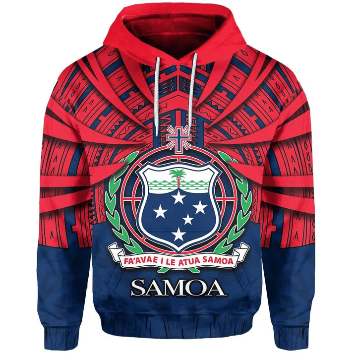(Custom Personalised)Rugbylife Samoa Hoodie Special Polynesian No.1 TH4| Lovenewzealand.co
