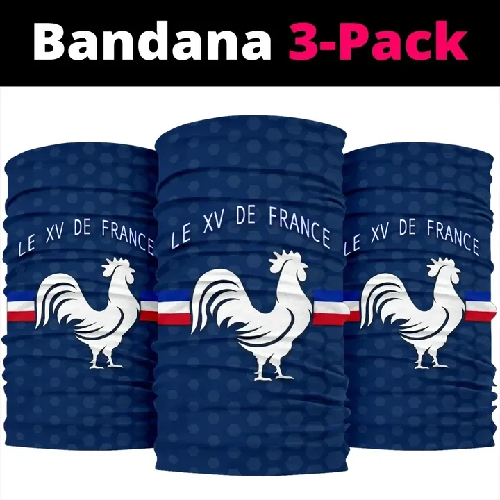 France Rugby Bandana 3-Pack Le XV De France K8 | Lovenewzealand.co
