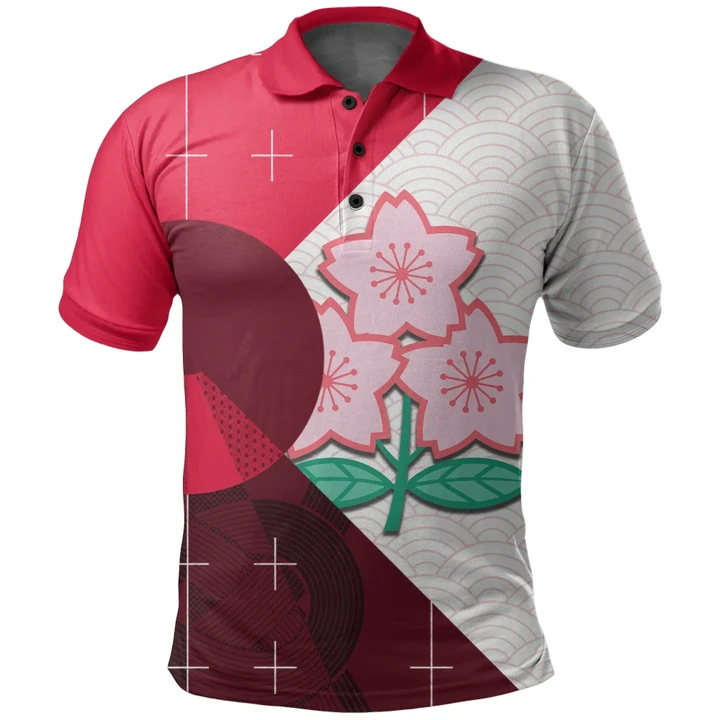 Japan Rugby Polo Shirt Sakura TH4 | Lovenewzealand.co