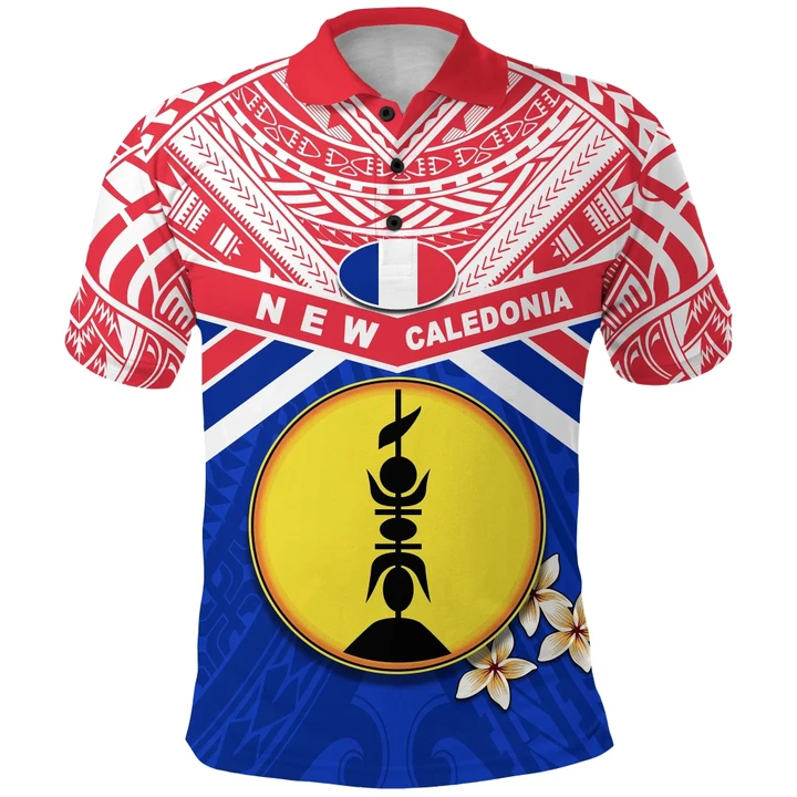 New Caledonia Rugby Polo Shirt Polynesian K13 | Lovenewzealand.co