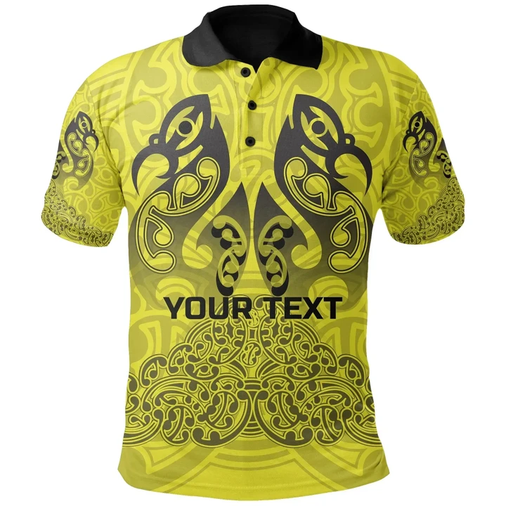 (Custom Personalised) Aotearoa Maori Rugby Polo Shirt New Zealand Mount Taranaki Manaia TH6 | Lovenewzealand.co