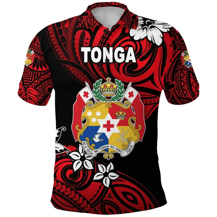 Mate Ma'a Tonga Rugby Polo Shirt Polynesian Unique Vibes - Red K8 | Lovenewzealand.co