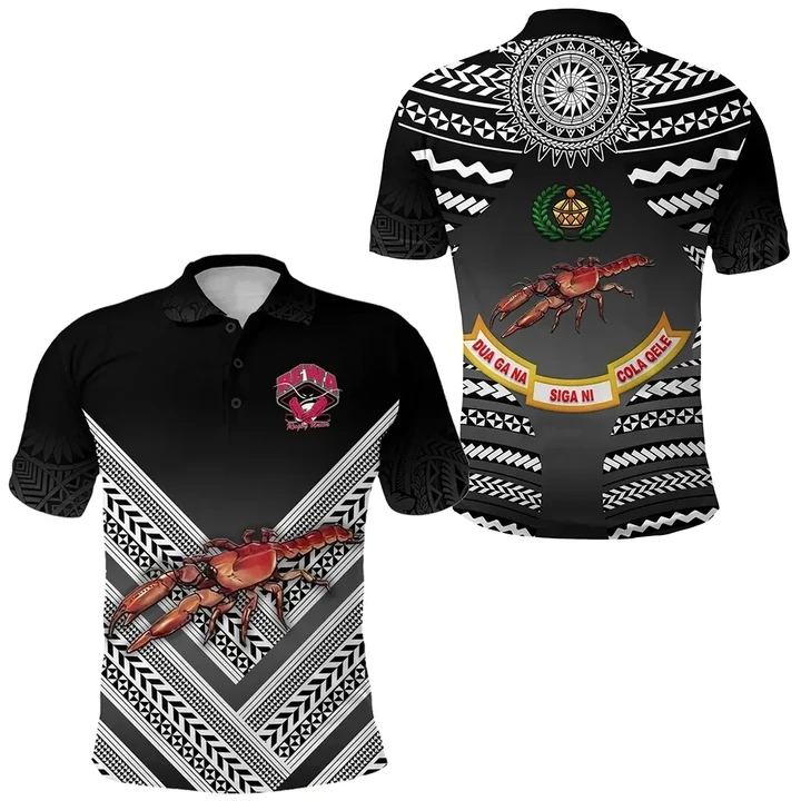 Rewa Rugby Union Fiji Polo Shirt Creative Style - Black NO.1 K8 | Lovenewzealand.co