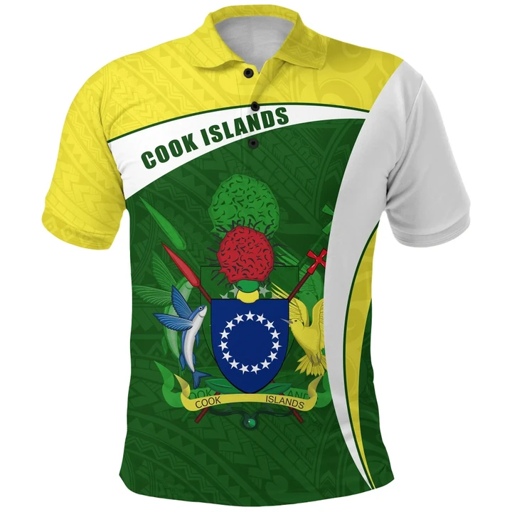 Cook Islands Rugby Polo Shirt Fresh Lifestyle K13 | Lovenewzealand.co