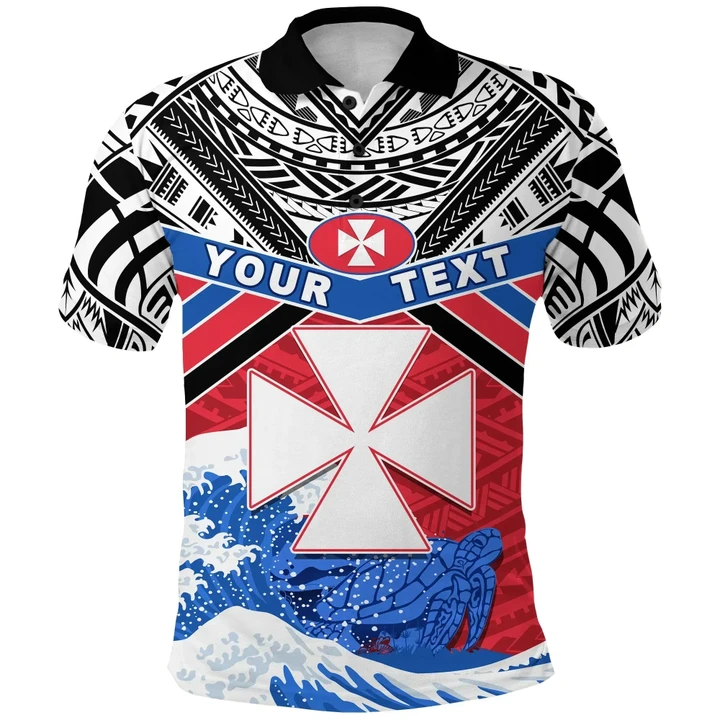 (Custom Personalised) Wallis and Futuna Rugby Polo Shirt Spirit K13 | Lovenewzealand.co