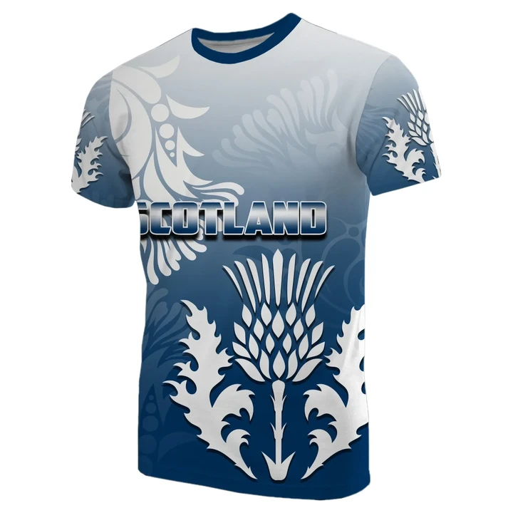 Scotland Rugby T-Shirt The Thistle Style TH4 | Lovenewzealand.co