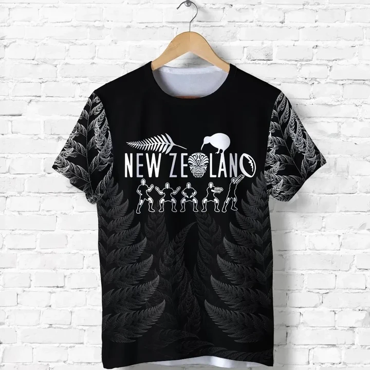 New Zealand Rugby Shirt, Rugby Haka Dance T-Shirt K4 | Lovenewzealand.co