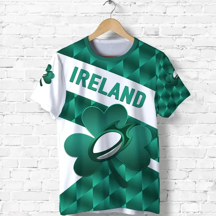 Ireland Rugby T Shirt Sporty Style K8 | Lovenewzealand.co
