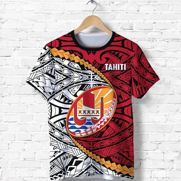 Tahiti Polynesian Rugby T Shirt K4 | Lovenewzealand.co
