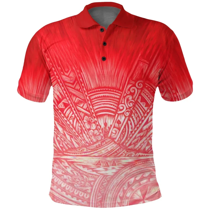New Zealand Auckland Polo Shirt Rugby Red K4 | Lovenewzealand.co