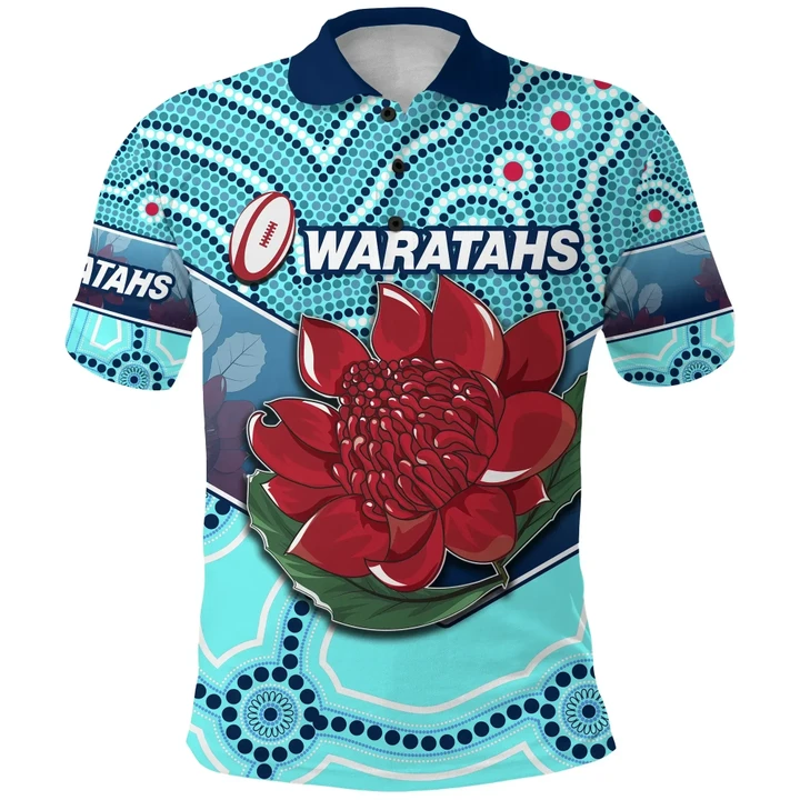 New South Wales Rugby Polo Shirt Indigenous NSW - Waratahs K13 | Lovenewzealand.co