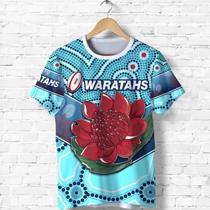 New South Wales Rugby T Shirt Indigenous NSW - Waratahs K13 | Lovenewzealand.co