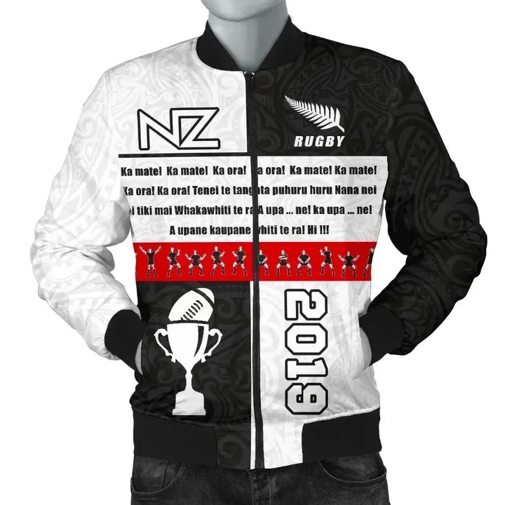 New Zealand Jackets, Rugby Haka Men Bomber Jackets K4 | Lovenewzealand.co