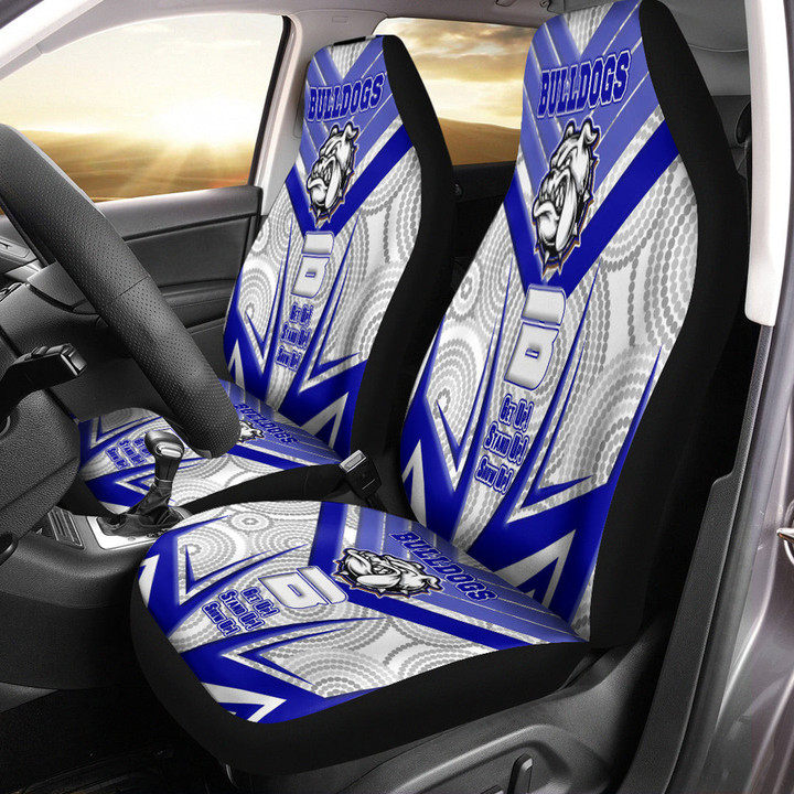 Love New Zealand Car Seat Covers - Canterbury-Bankstown Bulldogs Naidoc 2022 Sporty Style Car Seat Covers | africazone.store
