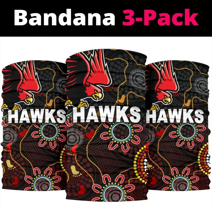 Illawarra Hawks Bandana 3-Pack Indigenous k8 | Lovenewzealand.co