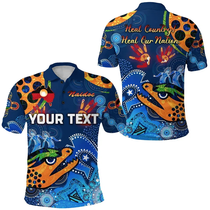 (Custom Personalised) Parramatta Polo Shirt Eels Indigenous Naidoc Heal Country! Heal Our Nation - Blue K8 | Lovenewzealand.co