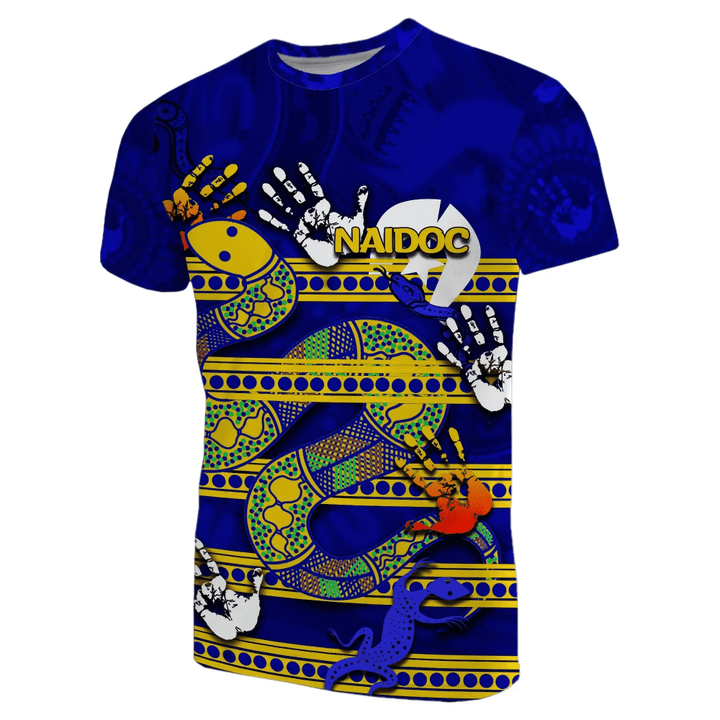 Naidoc Parramatta Eels T Shirt Aboriginal Patterns TH4 | Lovenewzealand.co