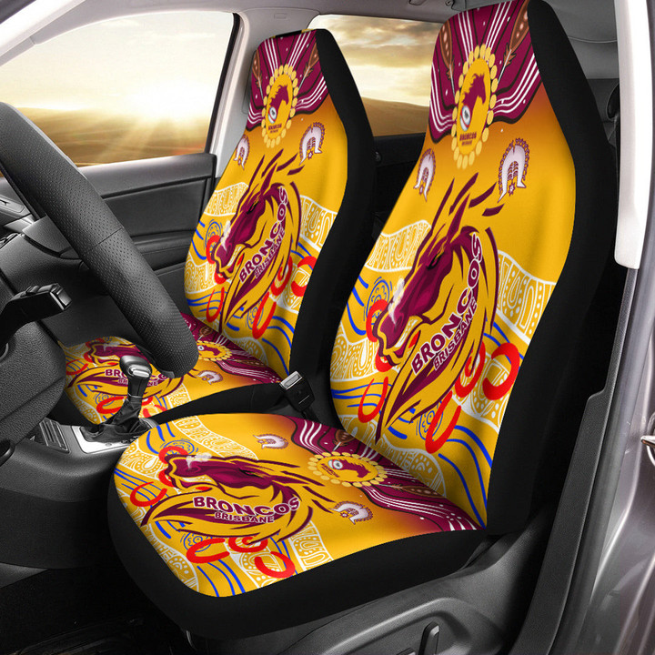 Love New Zealand Car Seat Covers - Brisbane Broncos Naidoc Car Seat Covers | africazone.store
