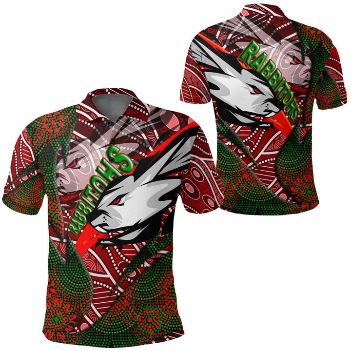 Love New Zealand Clothing - South Sydney Rabbitohs Aboriginals Polo Shirts A35 | Love New Zealand
