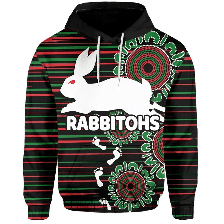Rabbitohs Hoodie Stripe Version TH4| Lovenewzealand.co