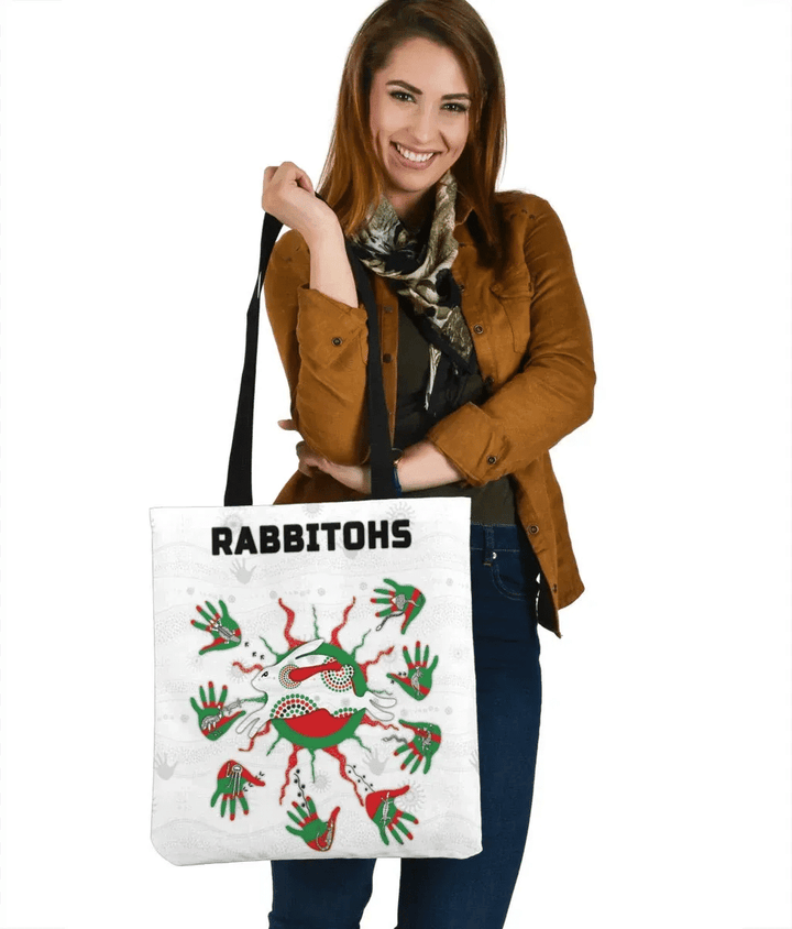 Rabbitohs Indigenous Tote Bag Animals Aboriginal TH5 | Lovenewzealand.co