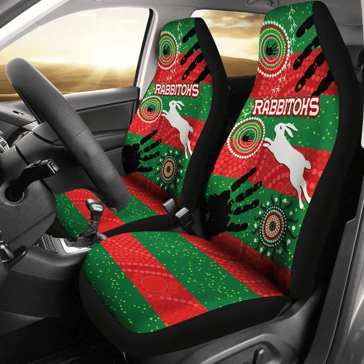 Naidoc Rabbitohs Car Seat Covers Aboriginal Vibes K36 | Lovenewzealand.co