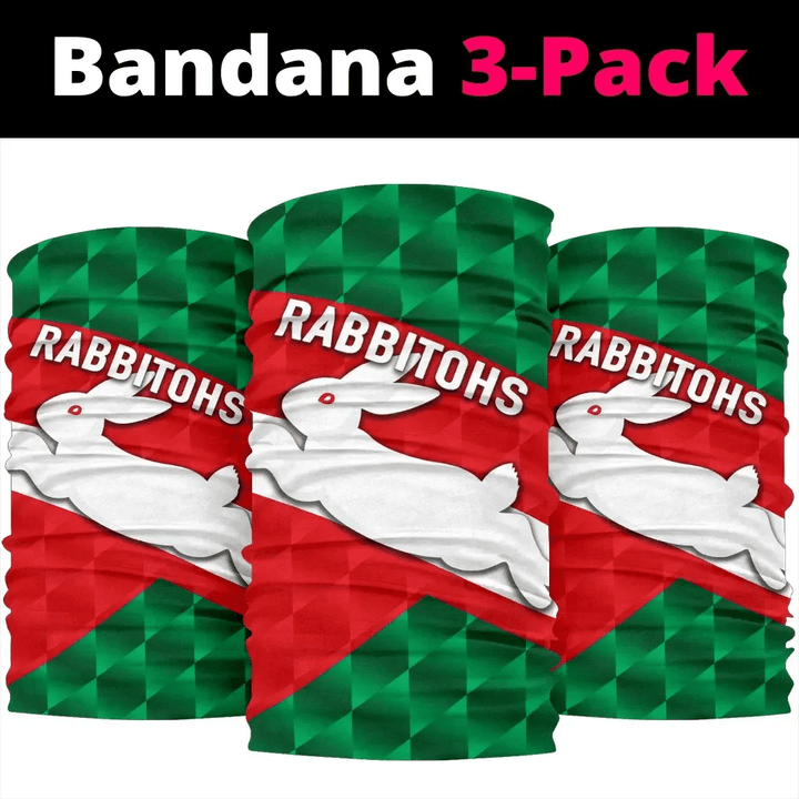 Rabbitohs Bandana 3-Pack Sporty Style K8 | Lovenewzealand.co