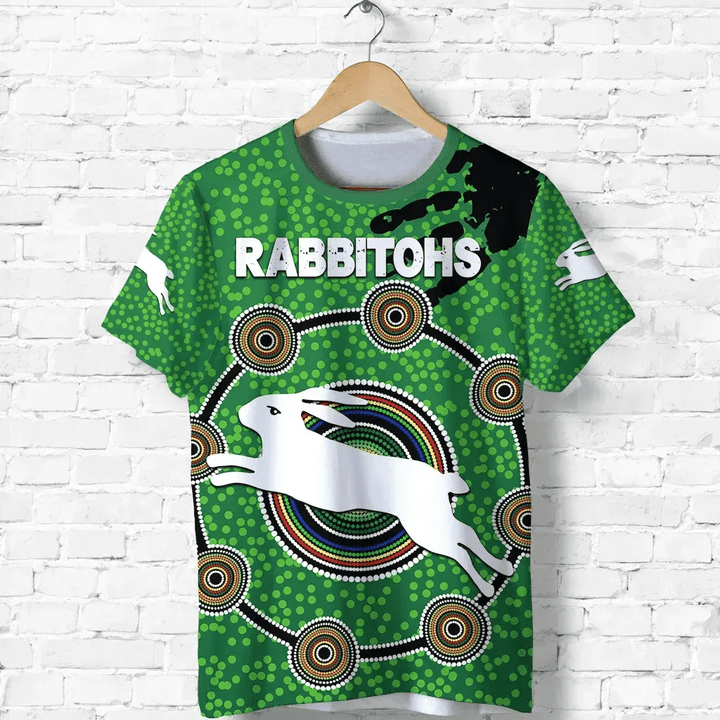 Naidoc Rabbitohs T Shirt Aboriginal Vibes No.1 K36 | Lovenewzealand.co