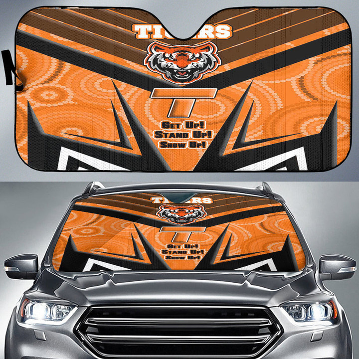 Love New Zealand Auto Sun Shades - West Tigers Naidoc 2022 Sporty Style Auto Sun Shades | africazone.store
