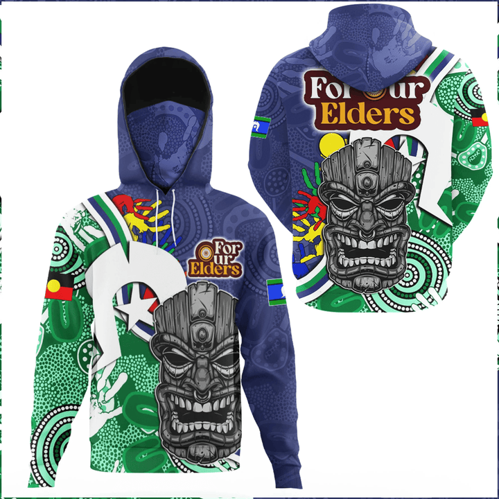 New Zealand Warriors For Our Elders NAIDOC 2023 Hoodie Gaiter A35 | Love New Zealand
