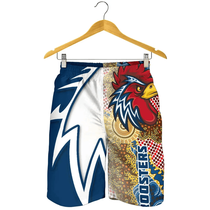 Australia Roosters All Over Print Men's Shorts Free Style - Navy TH12 | Lovenewzealand.co