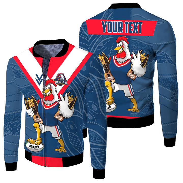 Rugby Life Fleece Winter Jacket - (Custom) Sydney Roosters Champion Style A35