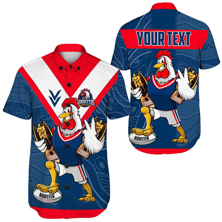 Rugby Life Short Sleeve Shirt - (Custom) Sydney Roosters Champion Style A35
