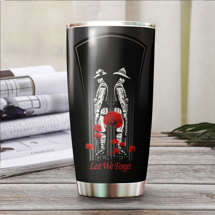 Anzac Remembrance Day Lest We Forget Tumbler A31