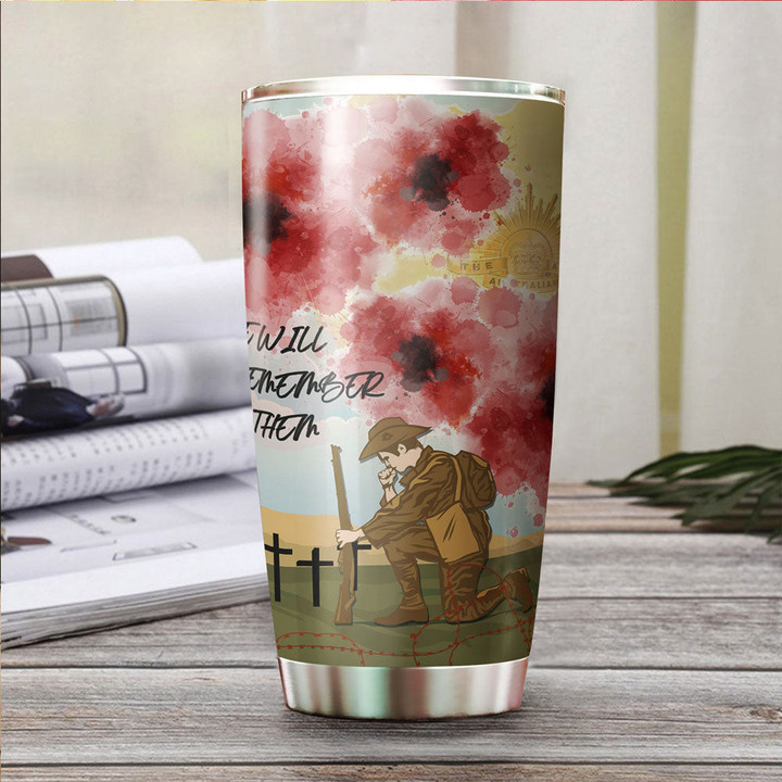 Anzac We Will Remember Them Tumbler A31