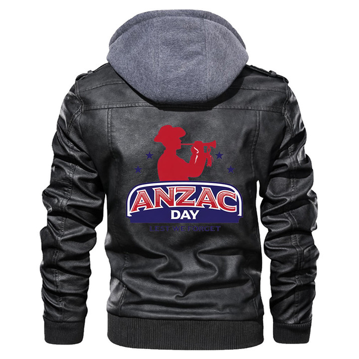 The Last Post Anzac Day Lest We Forget Leather Jacket A35