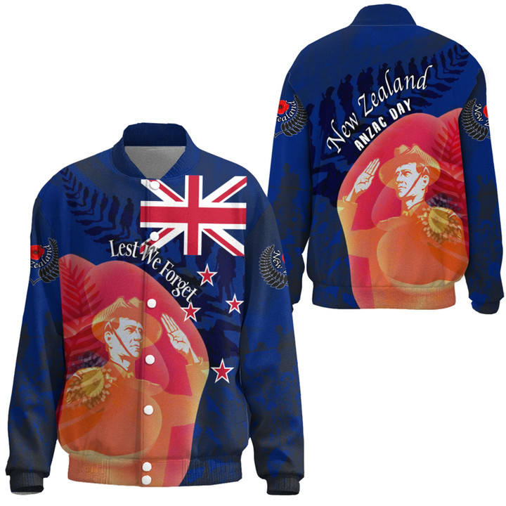 Love New Zealand Clothing - Anzac Day New Zealand Poppy - Thicken Stand-Collar Jacket A95 | Love New Zealand
