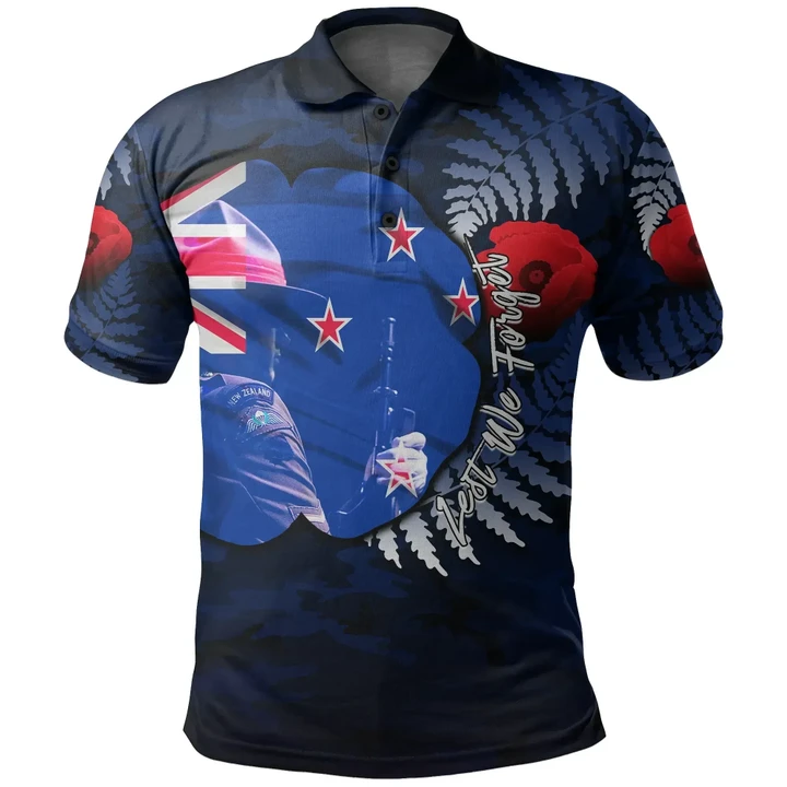 New Zealand Polo Shirt Anzac Day Army Patterns TH4 | Lovenewzealand.co