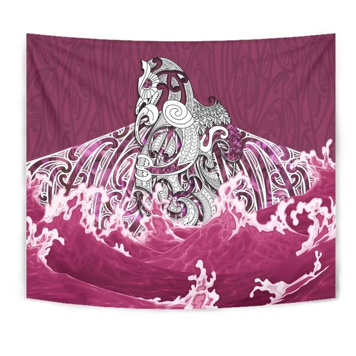 Maori Manaia The Blue Sea Tapestry, Pink K5