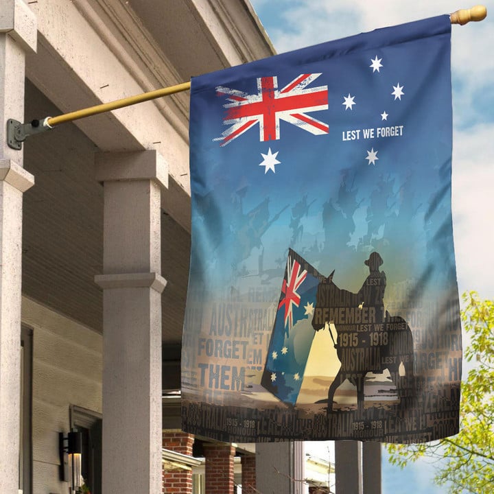 Rugbylife Flag - Anzac Lest We Forget The Light Horse Flag